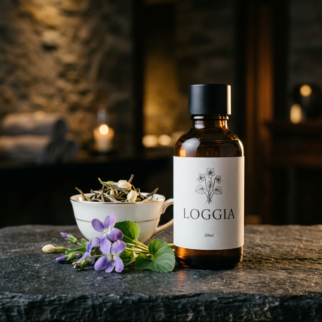 Loggia — fragranza tè bianco e violetta 50 ml per diffusore Aurelia